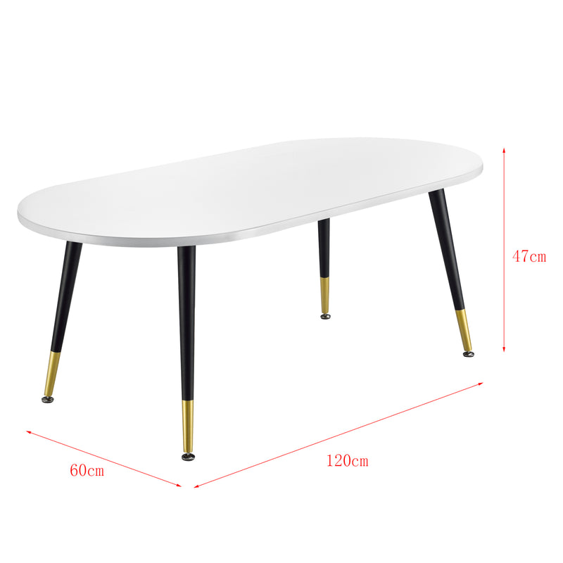 Měřítkový nákres Konferenční stolek Fontana 47x120x60 cm v různých barvách en.casa