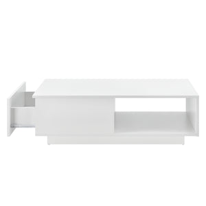 [en.casa] Konferenční stolek "Biskra" ABCT-54X1 se zásuvkou 95 x 55 x 31 cm
