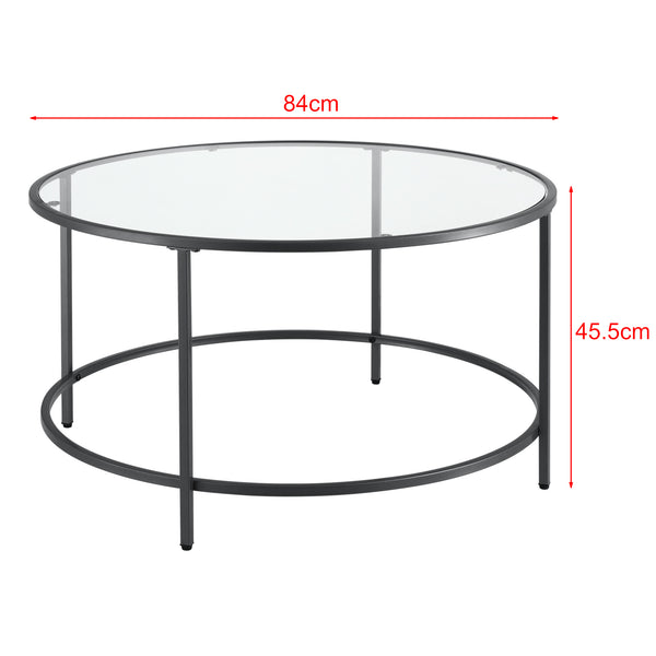 Konferenční stolek Kouvola ocelový rám 84 x 45,5 cm v různých barvách en.casa
