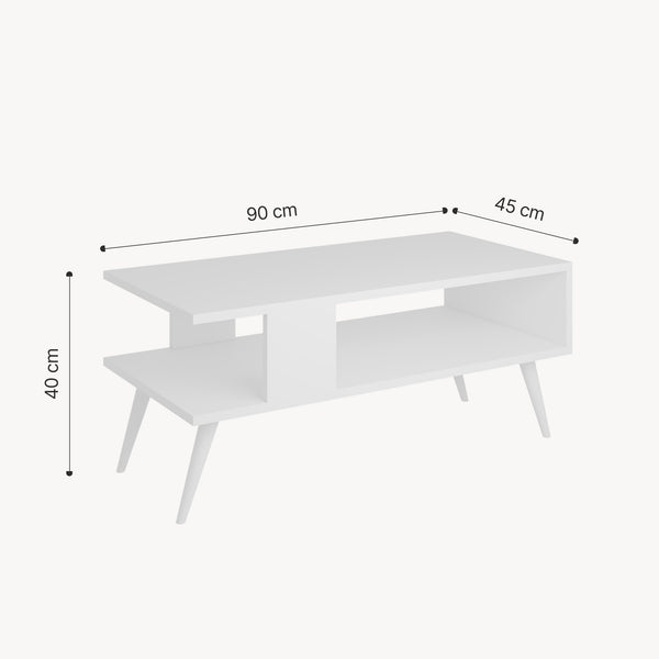 Konferenční stolek Lycksele 40x90x45 cm v různých barvách [en.casa]