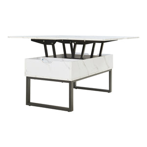 Konferenční stolek Rauli s výklopnou deskou a úložným prostorem 100x50x47 cm [en.casa]