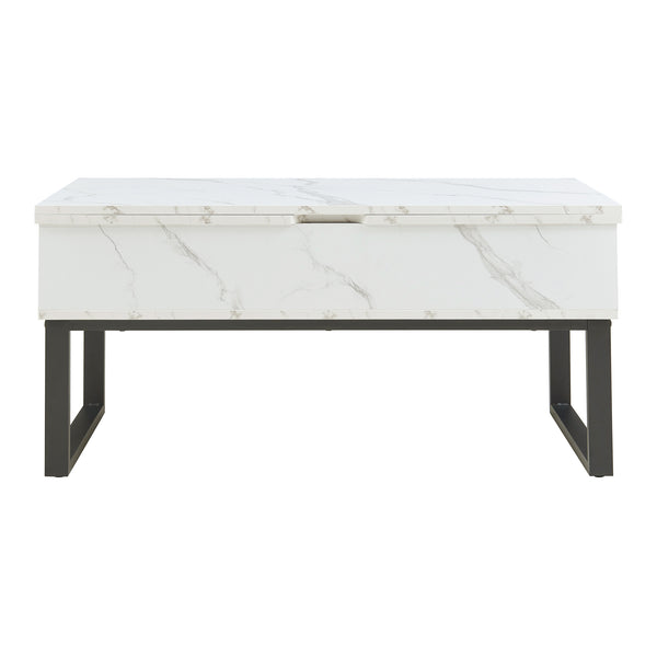 Konferenční stolek Rauli s výklopnou deskou a úložným prostorem 100x50x47 cm [en.casa]