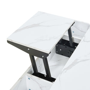Konferenční stolek Rauli s výklopnou deskou a úložným prostorem 100x50x47 cm [en.casa]