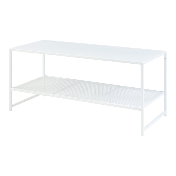 Konferenční stolek Ruokolahti ocel 102x43x46cm [en.casa]