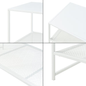 Konferenční stolek Ruokolahti ocel 102x43x46cm [en.casa]