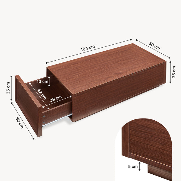 Konferenční stolek Turur 104x50x40 cm [en.casa]