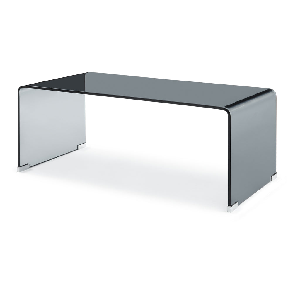 Konferenční stolek Väsas 90x45x35 cm tvrzené sklo [en.casa]