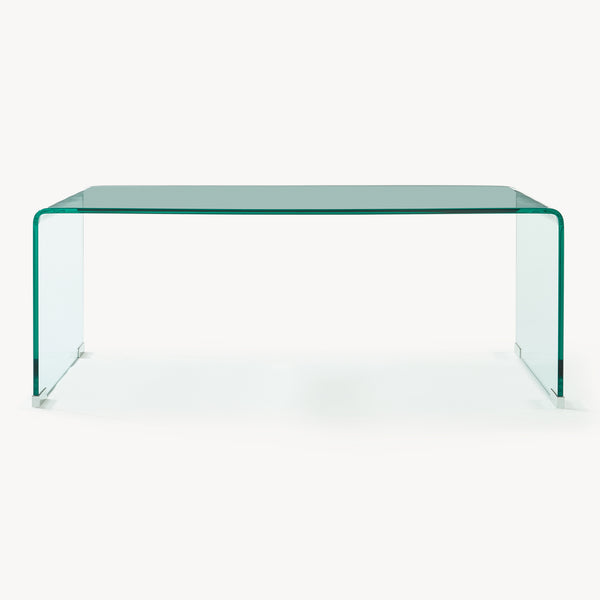 Konferenční stolek Väsas 90x45x35 cm tvrzené sklo [en.casa]