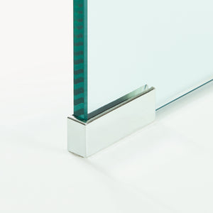 Konferenční stolek Väsas 90x45x35 cm tvrzené sklo [en.casa]