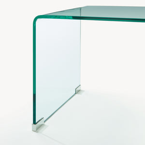Konferenční stolek Väsas 90x45x35 cm tvrzené sklo [en.casa]