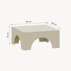 Konferenční stolek Vivatka 80x80x37 cm [en.casa]