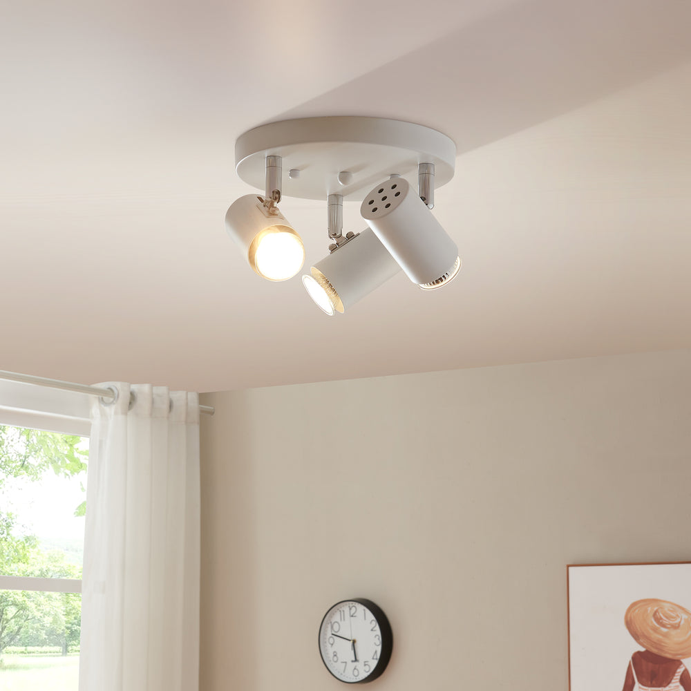 Deckenleuchte Bathgate 3 x GU10 Weiß [lux.pro] - premiumXL