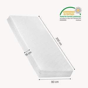 Dvojlůžko Aarghonmaa s 1 matrací 90x200 cm borovicové dřevo [en.casa]