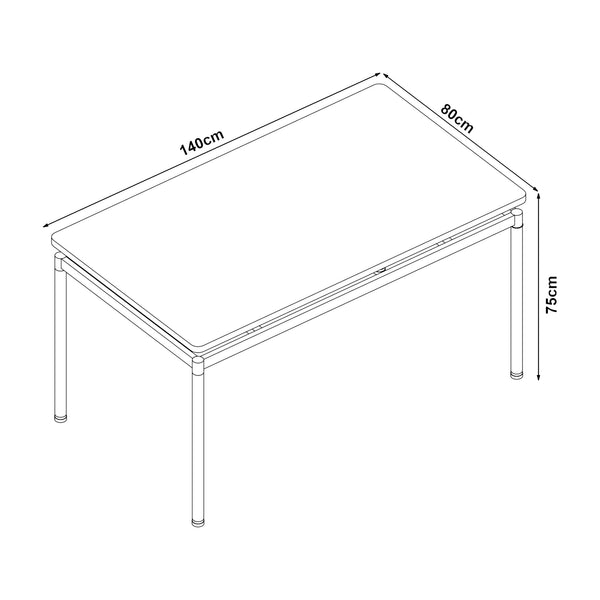 Jídelní sestava Hemnes 5dílná [en.casa]