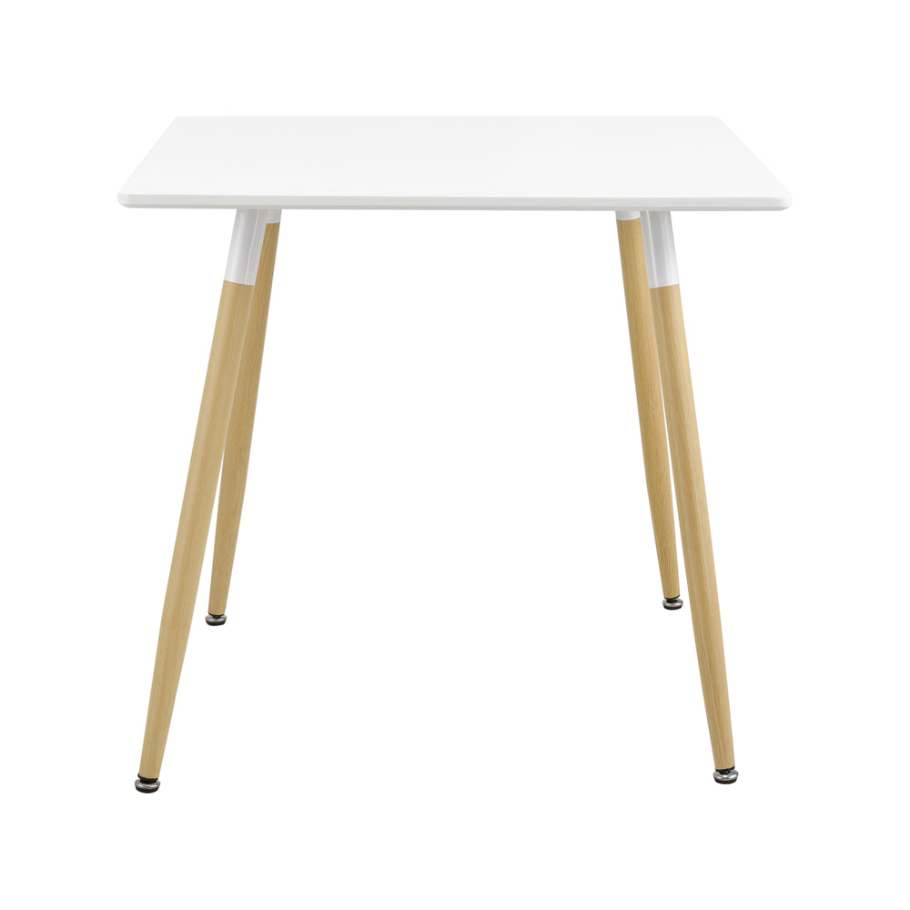 Esstisch Hessen 80x80x74 cm Weiß Matt in quadratisch und rund en.casa - premiumXL