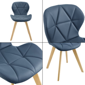 Jídelní židle Älmhult sada 6 ks 78x47x52 cm umělá kůže různé barvy [en.casa]