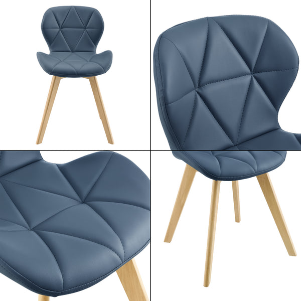 Jídelní židle Älmhult sada 6 ks 78x47x52 cm umělá kůže různé barvy [en.casa]