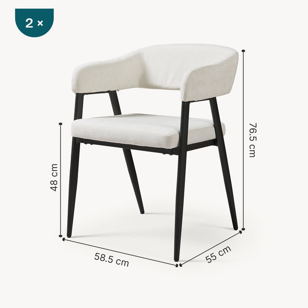 Jídelní židle Kohlmand Set [en.casa]