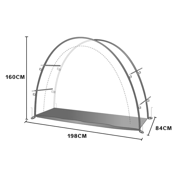 Cyklistický stan Bergendal 198x84x160 cm [pro.tec]