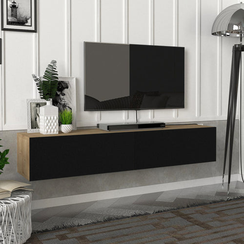 Fernsehschrank Toivakka 135x31x25cm in versch. Farben [en.casa] - premiumXL
