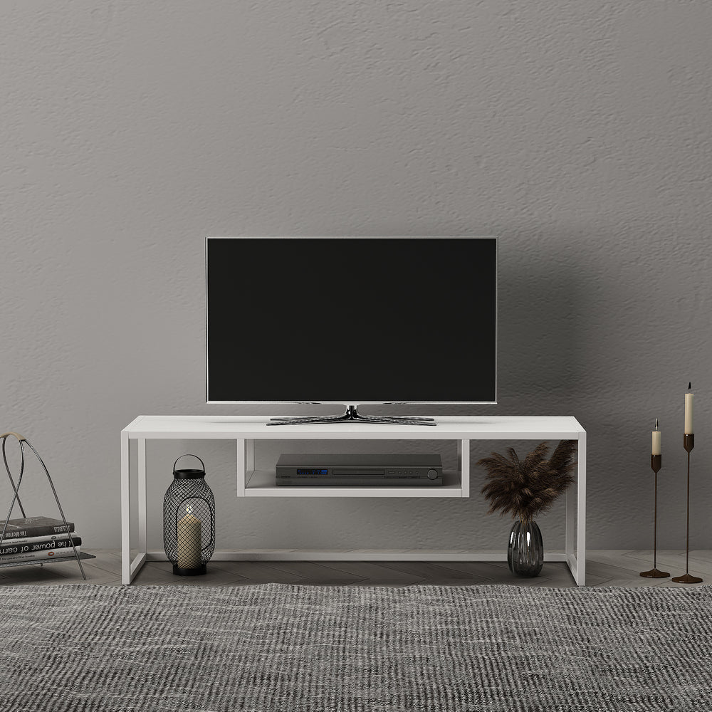 Televizní stolek Isokyrö kov 120x40x40 cm [en.casa]