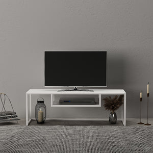 Televizní stolek Isokyrö kov 120x40x40 cm [en.casa]