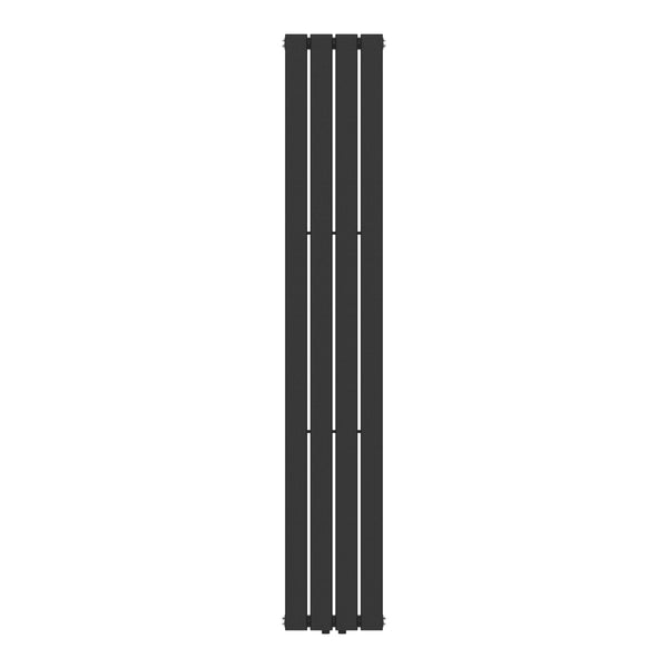 Designový radiátor Nore černý 180x30cm jednovrstvý 598W [neu.haus]