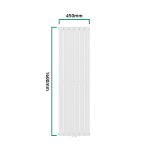 Designový radiátor Nore bílý 160x45cm jednovrstvý 790W [neu.haus]