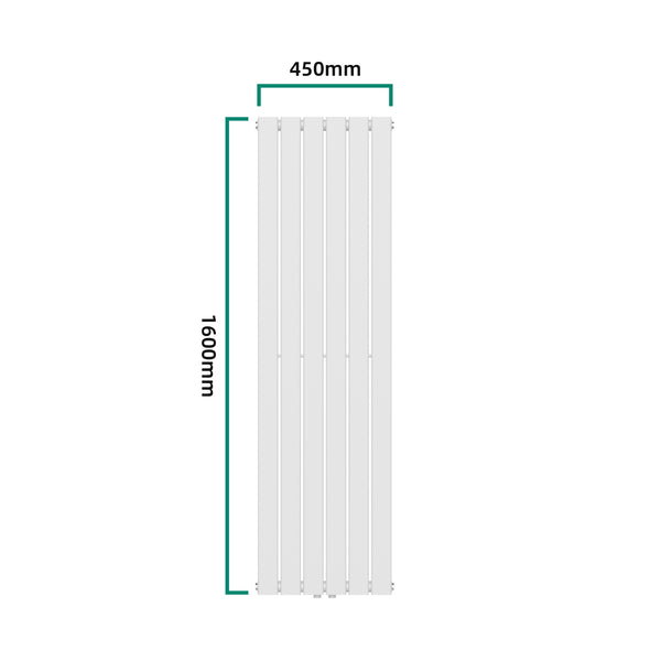 Designový radiátor Nore bílý 160x45cm jednovrstvý 790W [neu.haus]