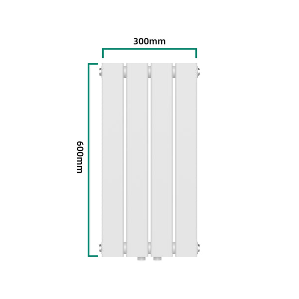 Designový radiátor Nore bílý 60x30cm jednovrstvý 249W [neu.haus]