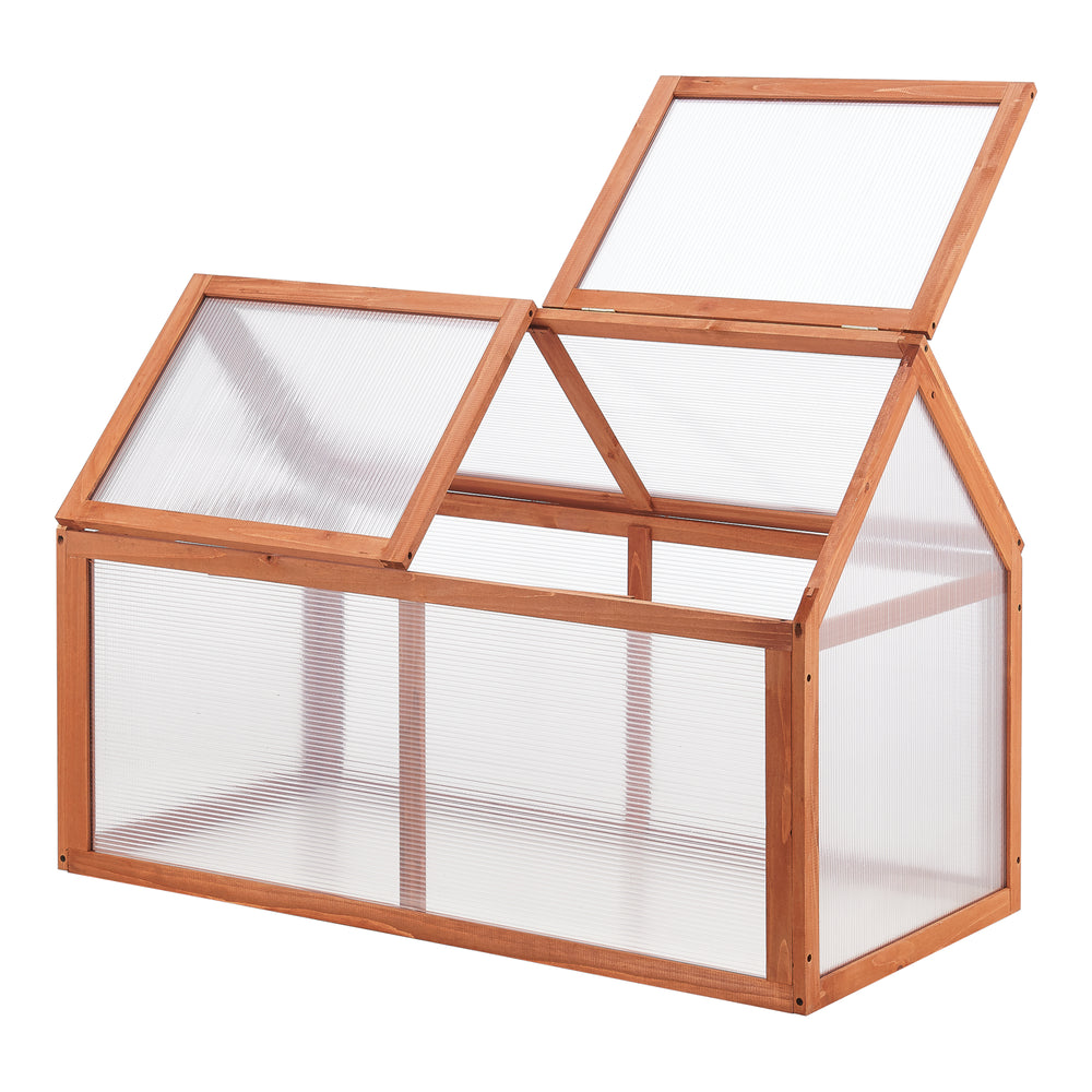 Skleník Duiven 100 x 55 cm borovicové dřevo [casa.pro]