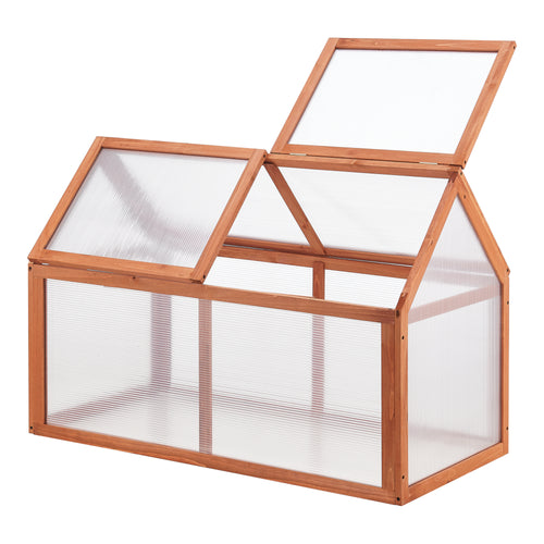 Skleník Duiven 100 x 55 cm borovicové dřevo [casa.pro]