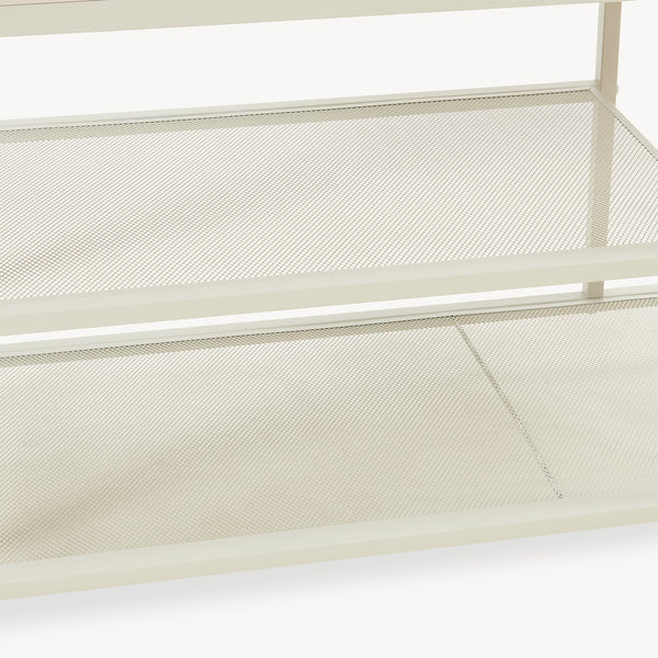 Věšák Napinerg s zrcadlem a botníkem 185x98x34 cm [en.casa]