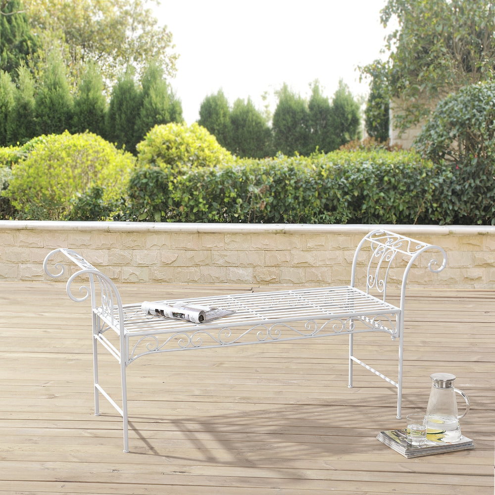Gartenbank Cossila 70x147x46 cm versch. Farben en.casa - premiumXL