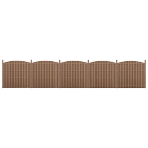 WPC Gartenzaun mit Rundbogen [neu.holz] - premiumXL