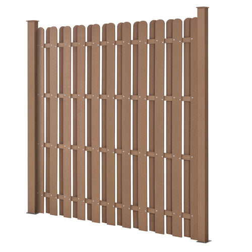 WPC Gartenzaun 185x193 cm [neu.holz] - premiumXL