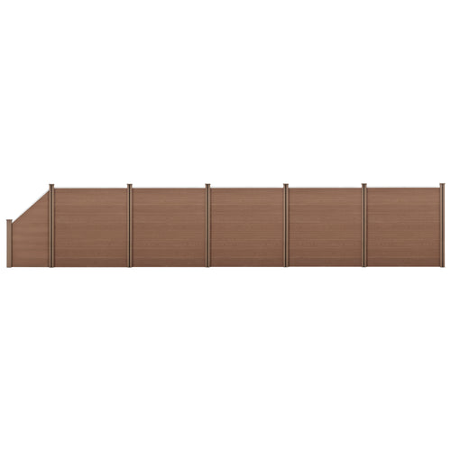 WPC Gartenzaun mit Schrägelement [neu.holz] - premiumXL