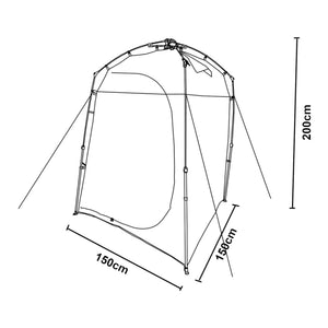 Pop-Up sprchový stan Ayas 150x150x200 cm [pro.tec]