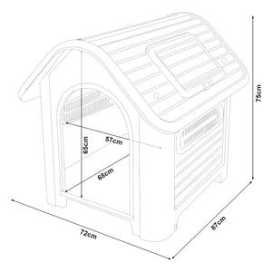 [en.casa]® Psí bouda AADH-31xx (XDB-4xx)