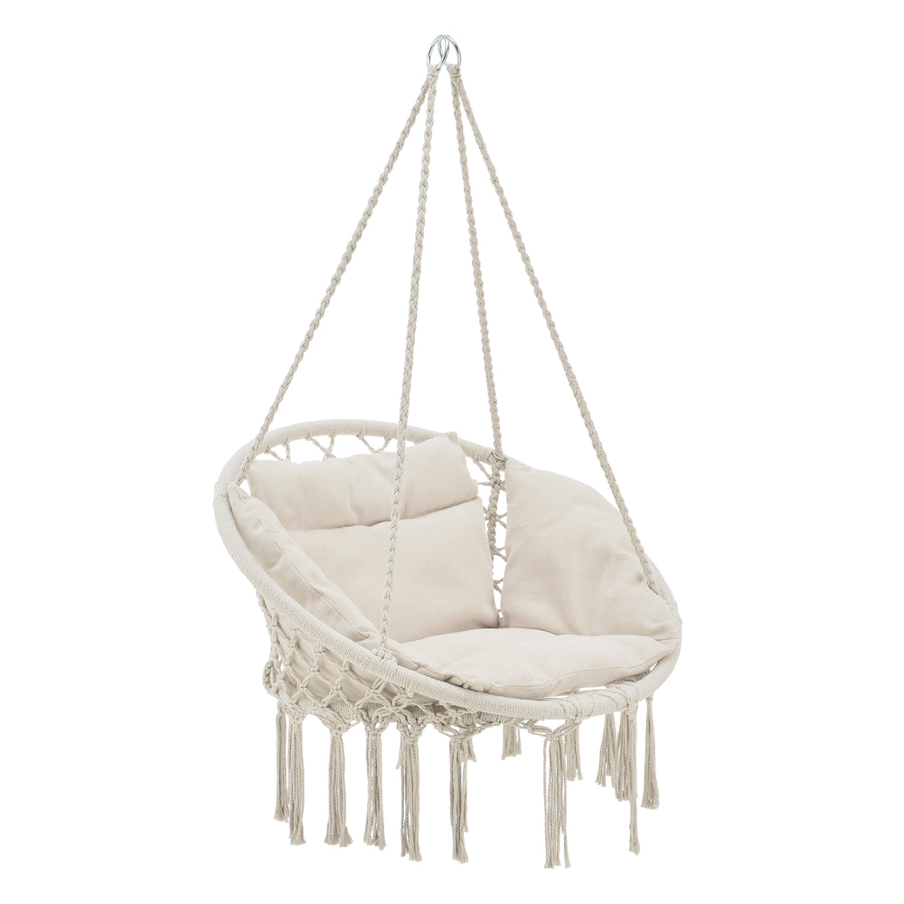 Závěsné křeslo Kailua Max. 150 kg Indoor Outdoor s polštářem casa.pro