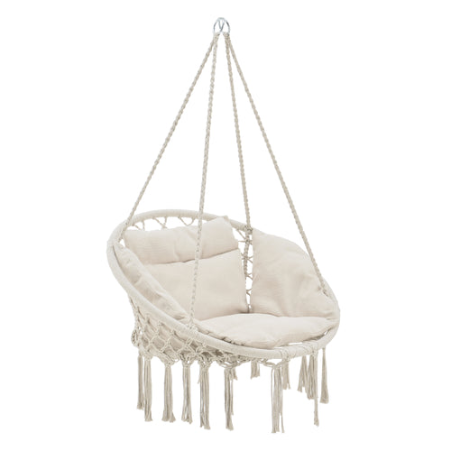 Závěsné křeslo Kailua Max. 150 kg Indoor Outdoor s polštářem casa.pro