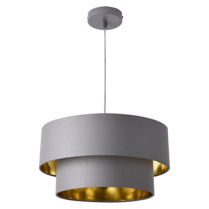 [lux.pro] Závěsná lampa LOPAR HT2000X2 šedá E27