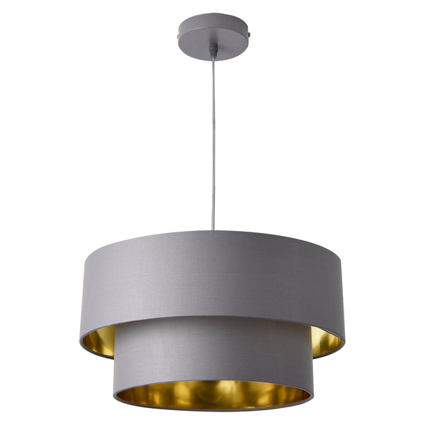 [lux.pro] Závěsná lampa LOPAR HT2000X2 šedá E27