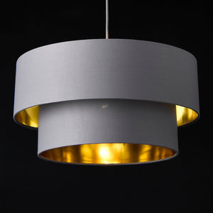 [lux.pro] Závěsná lampa LOPAR HT2000X2 šedá E27