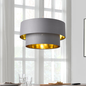 [lux.pro] Závěsná lampa LOPAR HT2000X2 šedá E27