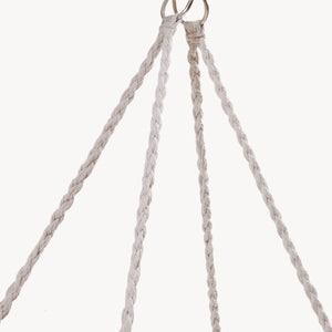 Závěsné křeslo Kailua pro 2 osoby 135x129x65 cm krémově bílé [casa.pro]