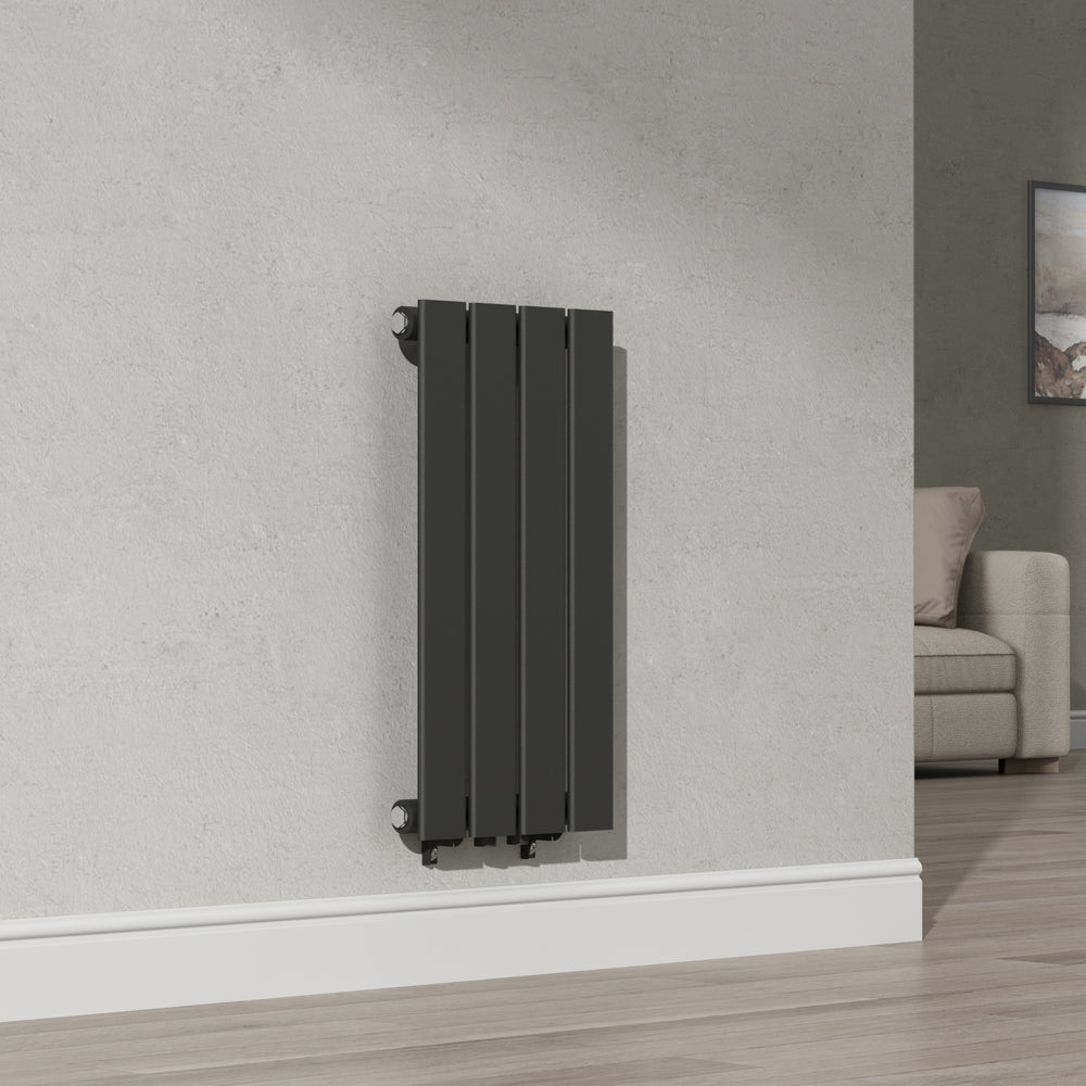 Designový radiátor Nore černý 60x30cm jednovrstvý 249W [neu.haus]