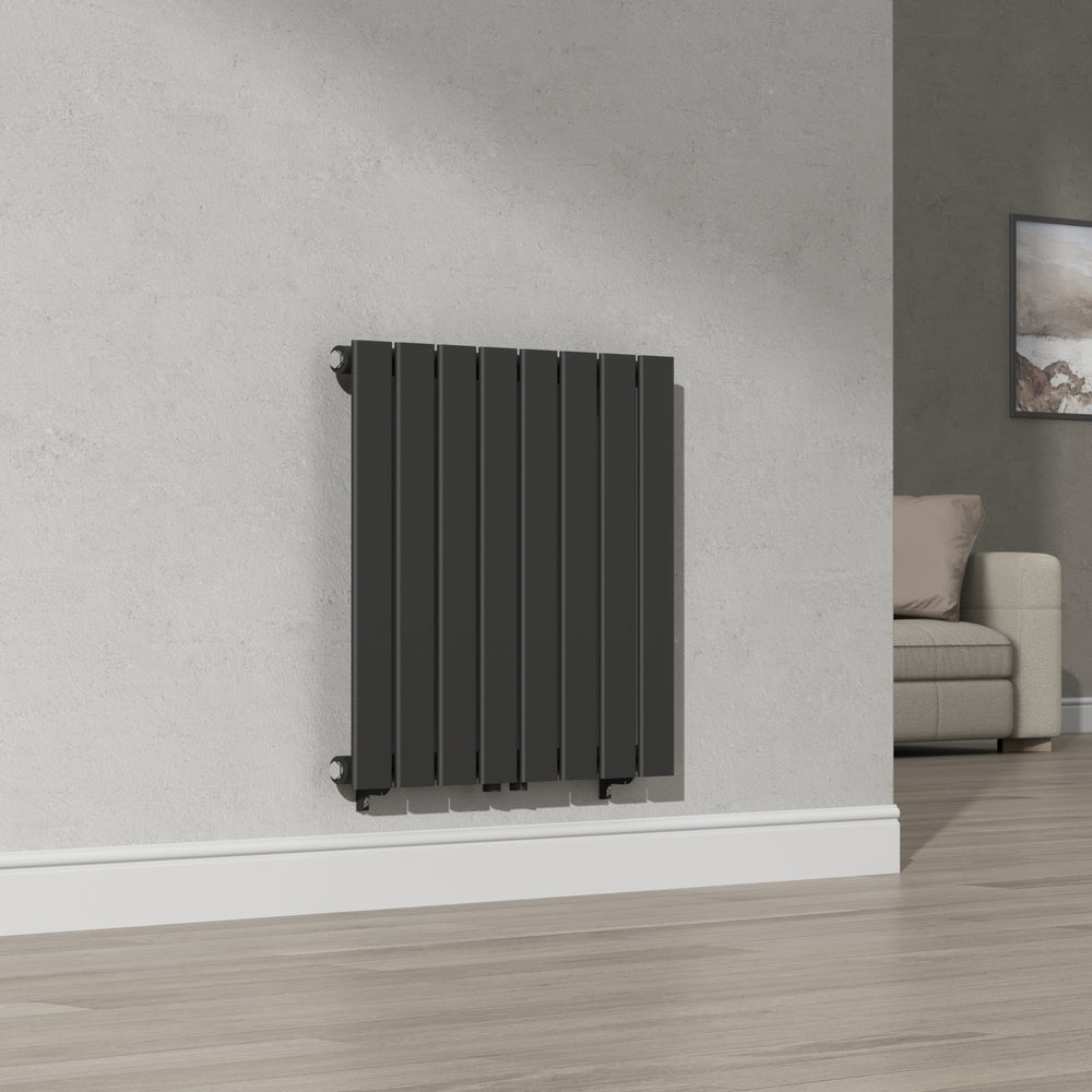 Designový radiátor Nore černý 60x60cm jednovrstvý 459W [neu.haus]