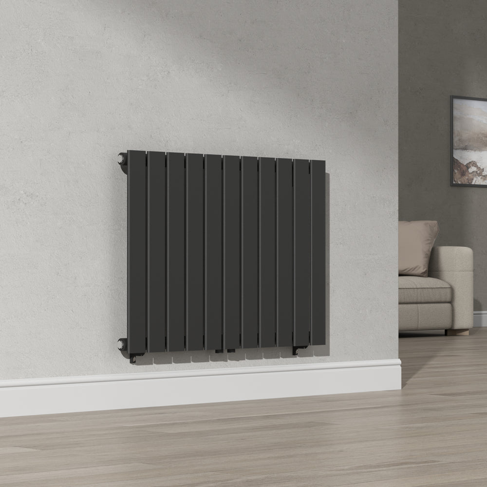 Designový radiátor Nore černý 60x80cm jednovrstvý 616W [neu.haus]