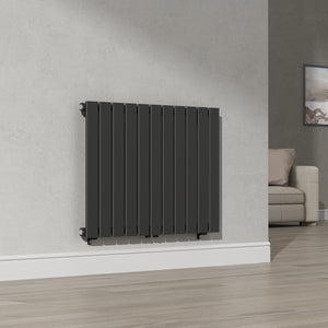 Designový radiátor Nore černý 60x80cm jednovrstvý 616W [neu.haus]
